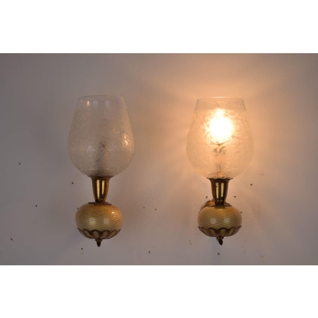 Vintage Wall Lamps from Barovier & Toso, 1940s, Set of 2 For Sale - Image 12 of 15