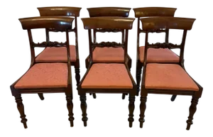 Antique William IV Mahogany Dining Chairs, 1835, Set of 6