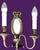 Louis XVI Gilt Bronze Mirrored Model 16572 Wall Sconces by Lucien Gau, Paris, 1930s, Set of 2 For Sale - Image 3 of 8