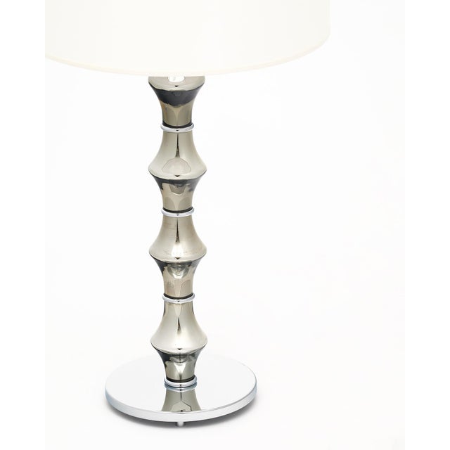 2020s Murano Glass Chrome Lamps For Sale - Image 5 of 9