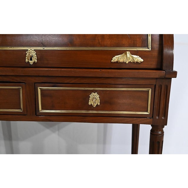 Small Louis XVI Cylinder Secretary For Sale - Image 13 of 18