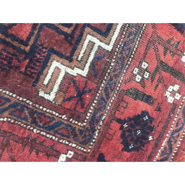 Black Antique Turkmen Rug For Sale - Image 8 of 18