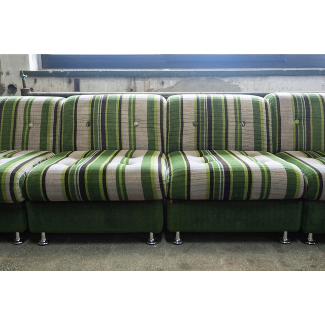 Large Modular Sofa, Germany, 1970s, Set of 7 For Sale - Image 4 of 11