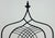 Metal Substantial Vintage Wrought Iron Gothic Revival Cathedral Chairs, a Pair For Sale - Image 7 of 15