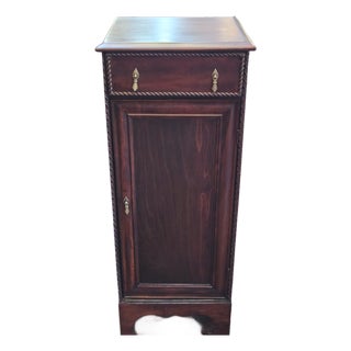 1920s Antique Mahogany Music Cabinet John Smyth Company Chicago / Night Stand For Sale