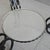 Vintage Side Table in Black Metal and Frosted Glass, 1950s For Sale - Image 6 of 11