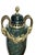 Metal Pair of Green Marble and Ormolu Urns or Cassolettes With Satyr Heads in Louis XVI Style For Sale - Image 7 of 15
