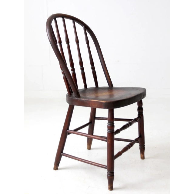 Antique Windsor Chair With Turned Spindles For Sale - Image 13 of 14