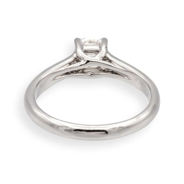Tiffany & Co. .54 Ct Lucida Cut Diamond Engagement Ring G-H, Vvs2-Vs1 Igi Cert, Size 4.5 For Sale In New York - Image 6 of 12