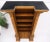 All Wrapped in Tooled Leather Massive Decorative Columns 2 Part Bookcase Hutch For Sale - Image 9 of 13