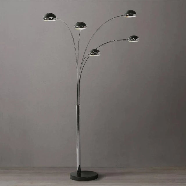 The Mushroom 5 Light Arc Floor Lamp is a classic Nova statement piece inspired by nature with a modern twist. The modern...