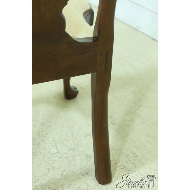 Brown Set of 8 Stickley Colonial Williamsburg Mahogany Dining Room Chairs For Sale - Image 8 of 13