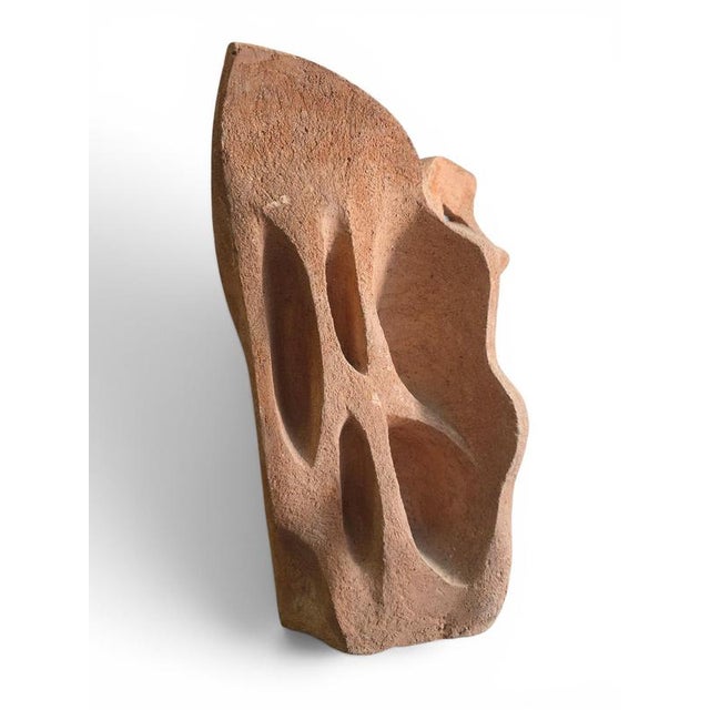 European Artist, Cubist Head Sculpture, 1970s, Terracotta For Sale - Image 9 of 14