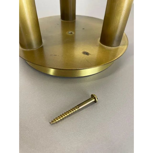 Space Age Italian Brass Atomic Ceiling Light by Gio Ponti, Italy, 1970s For Sale - Image 15 of 18