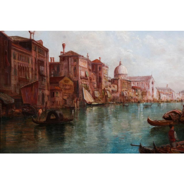 Alfred Pollentine, Grand Canal Venice, 19th Century, Antique Oil Paintings, Framed, Set of 2 For Sale - Image 5 of 18