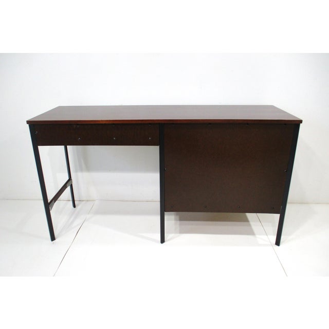 George Nelson Styled Mid Century Walnut Desk by Vista of California For Sale - Image 12 of 12