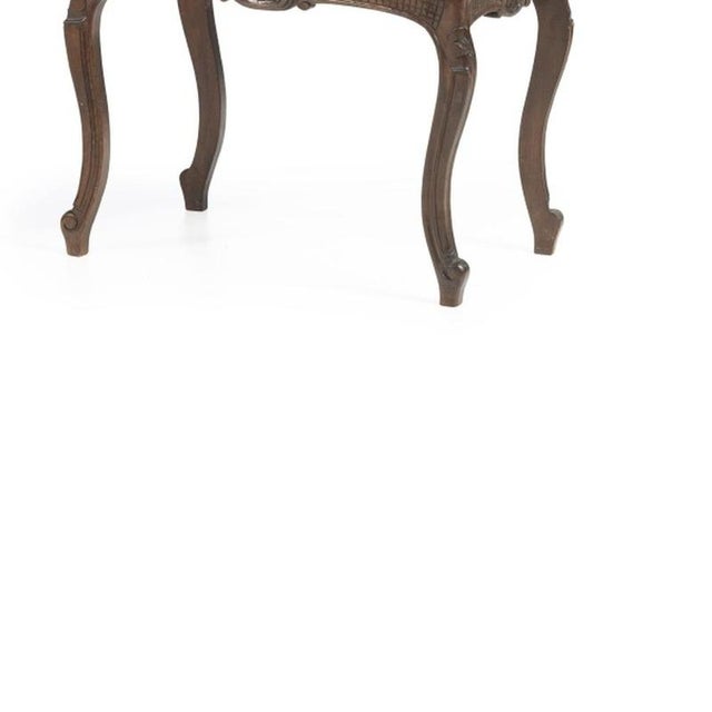 Louis XV Stools in Walnut, 19th Century, Set of 2 For Sale - Image 5 of 6