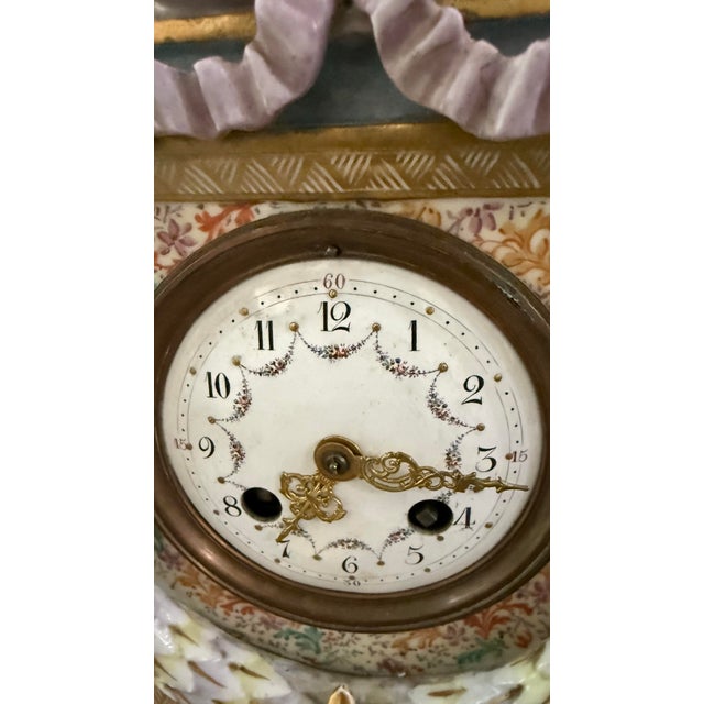 Late 19th Century Rococo Revival Mantel Clock For Sale In Atlanta - Image 6 of 7