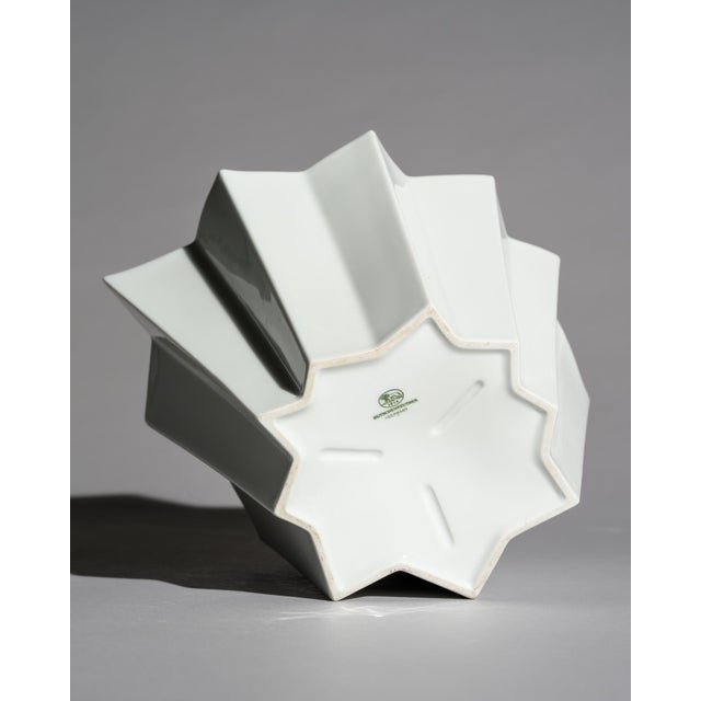 Ceramic Vintage Sculptural Glossy Porcelain Vase by Heinrich Fuchs, 1960s For Sale - Image 7 of 9