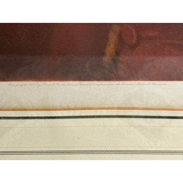 1927 Benjamin Franklin Portrait Mezzotint by T. Hamilton Crawford, Framed For Sale In Greensboro - Image 6 of 12