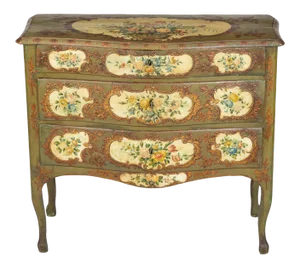 18th Century Italian Rococo Period Painted Commode