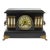 Antique Mantel Clock with Marble & Bronze For Sale