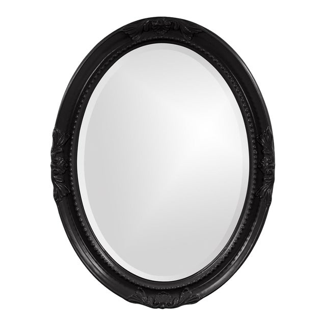Queen Ann Mirror - Glossy Black For Sale