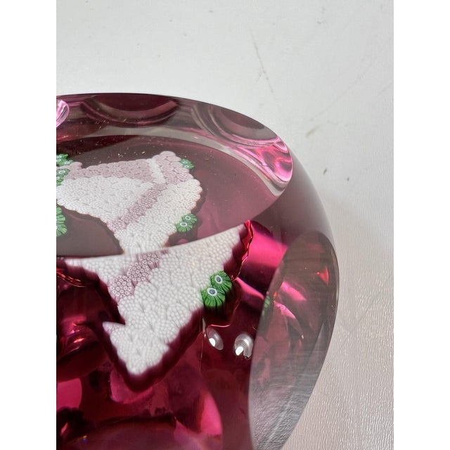 Paperweight Christmas Bells Glass 1977 Signed Vintage Perthshire For Sale - Image 15 of 18