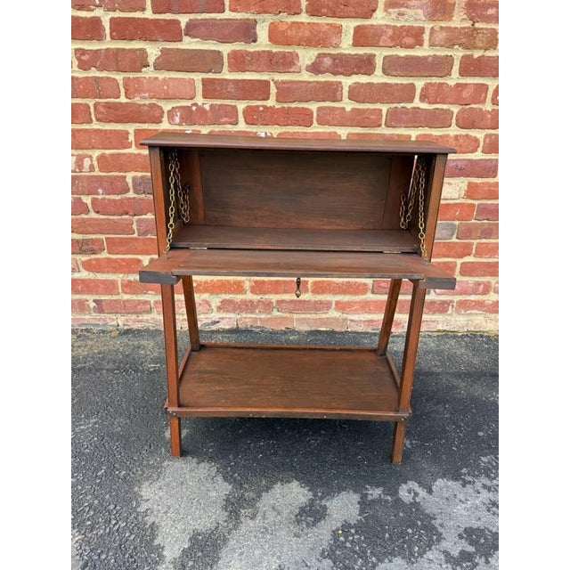English Antique Art Craft Style Metamorphic Side Table For Sale - Image 3 of 18