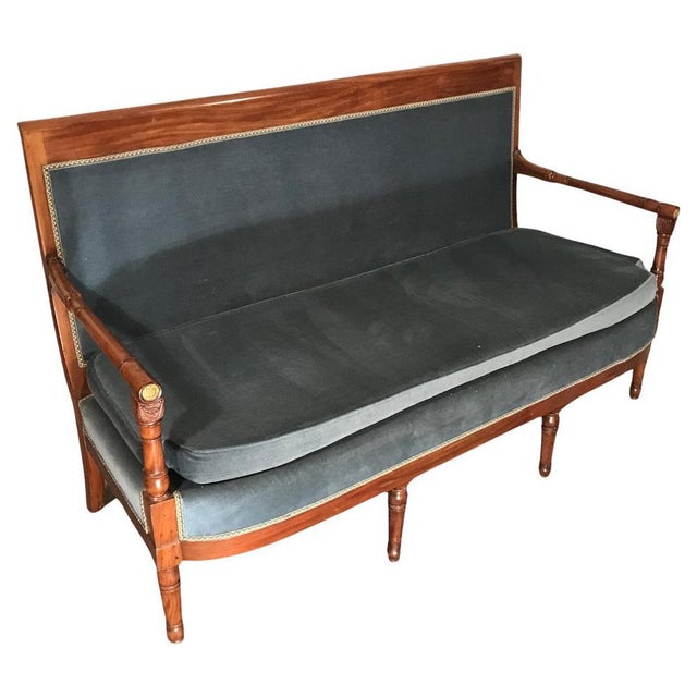 Wood Empire Settee in the style of Jacob Desmalter, France, 1810s For Sale - Image 7 of 7