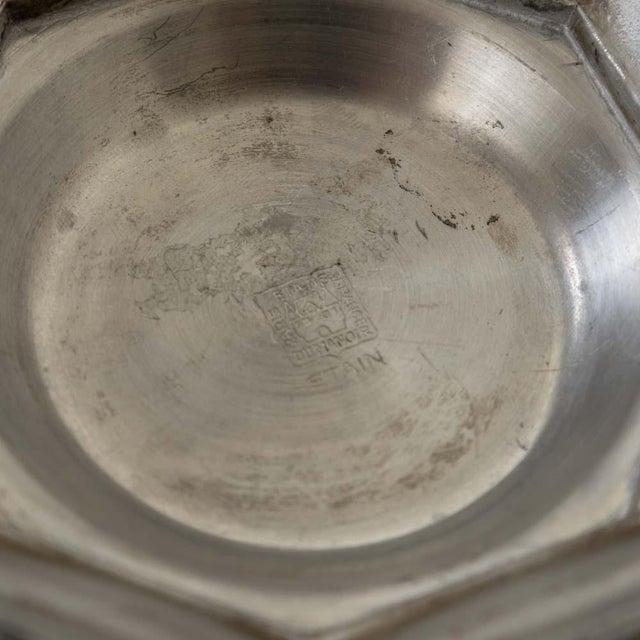French Art Deco Silver Octagon Dish For Sale - Image 11 of 11