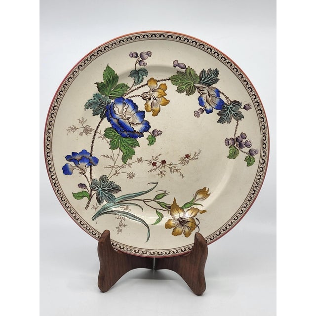 Antique Victorian Plates by Brownfield & Sons, 1880, Set of 8 For Sale - Image 16 of 17