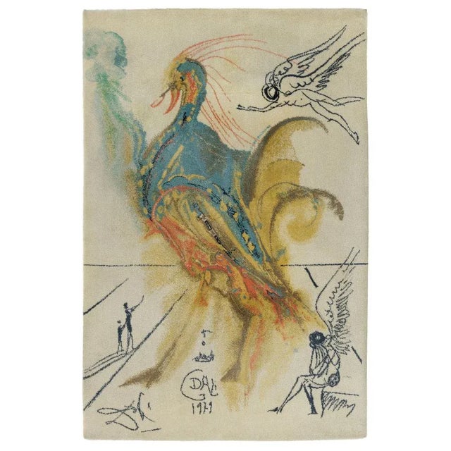 Textile Le Grand Pavon Wool Carpet after Salvador Dali For Sale - Image 7 of 13