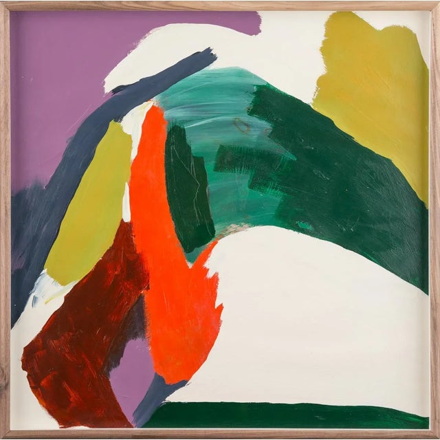 Contemporary Panorama Art Print in Walnut Frame For Sale - Image 3 of 3