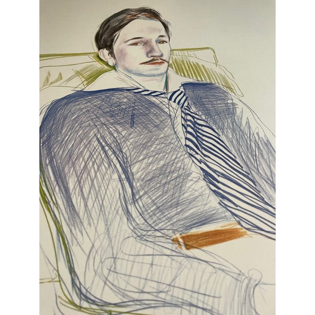 David Hockney, Dessins Et Gravures Exhibition Poster, Imp. Dermont-Paris, Printed in France For Sale - Image 11 of 11