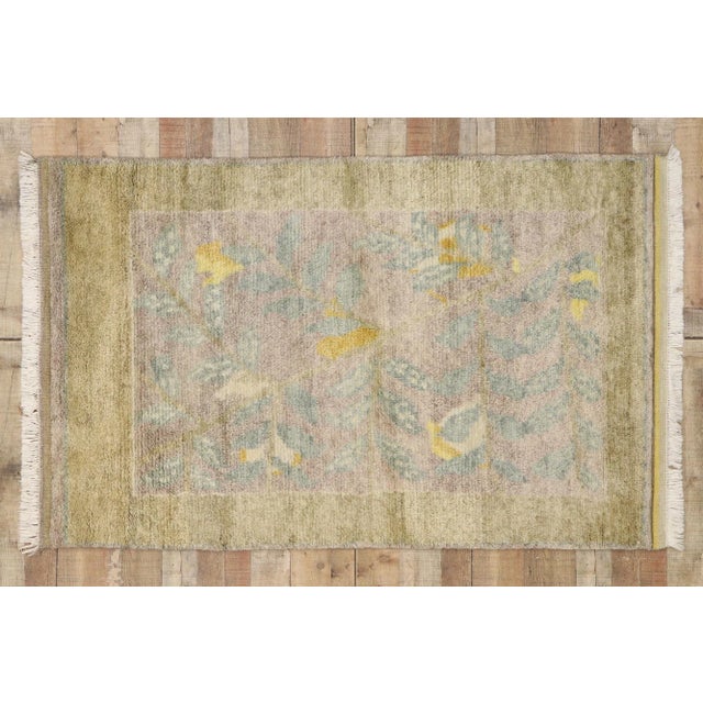 Biophilic Style Moroccan Rug - 04'01 X 06'06 For Sale - Image 9 of 10