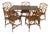Chippendale Bamboo Dining Set, Italy, 1970s, Set of 6 For Sale