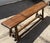 Brown Rustic Oak Farmhouse Bench, 1950s For Sale - Image 8 of 18