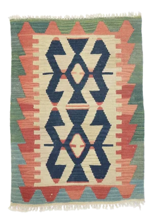 Vintage Persian Shiraz Kilim Rug - 02'01 X 02'10