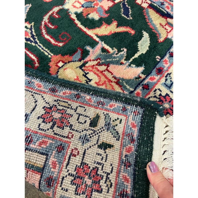 1990s Handwoven Persian Design Indian Rug 2'6" X 10'2" For Sale - Image 4 of 4