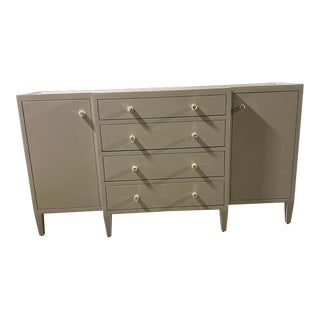 Made Goods Jarin Deep Drawer Buffet- Light Gray For Sale