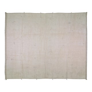 1980s Moroccan Hand Knotted Beni Ourain Rug With Soft Texture,12'X15'9" For Sale