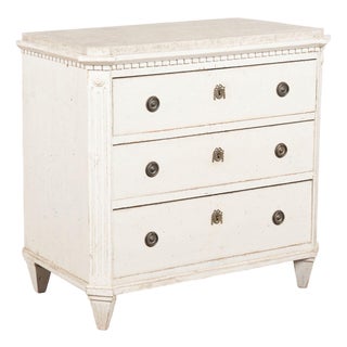 Early 19th Century Swedish Gustavian Chest of Three Drawers For Sale