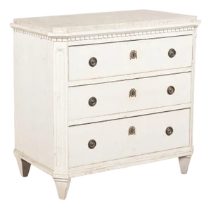 Early 19th Century Swedish Gustavian Chest of Three Drawers