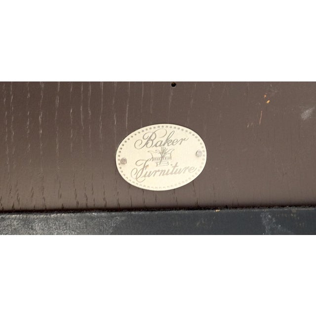 Baker Light Burl Walnut Queen Ann Style Decorative Wall Mirror MINT