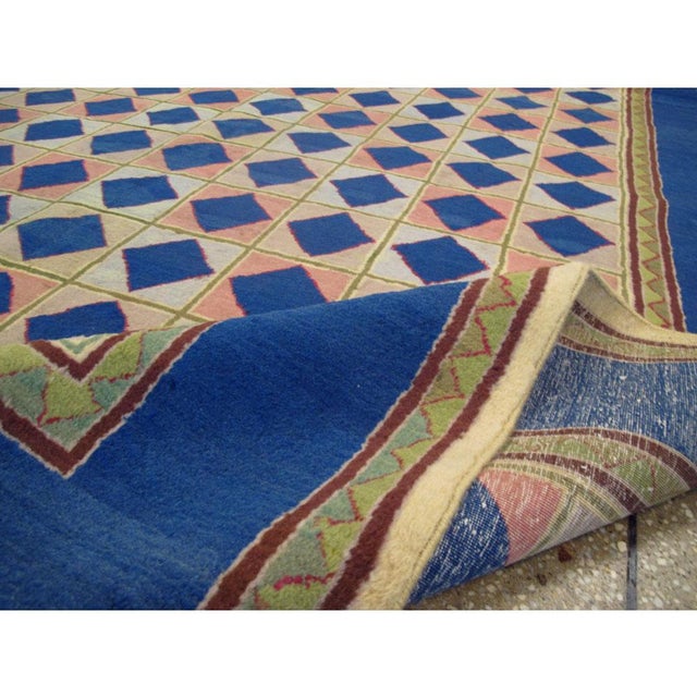 Galerie Shabab Collection Mid-20th Century Handmade Art Deco Style Accent Rug For Sale - Image 9 of 10
