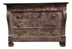 Vintage Hand Painted Blush Pink Chest