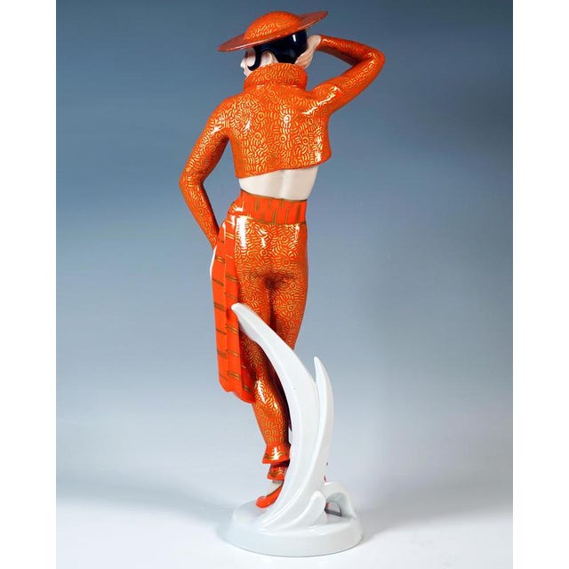 Art Deco Spanish Carmen Lady Dancer Figurine from Rosenthal Selb, Germany, 1930s For Sale - Image 3 of 7