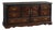 1960s Monumental Mediterranean Revival Solid Pine Dresser in Onyx Black & Coffee Mahogany For Sale