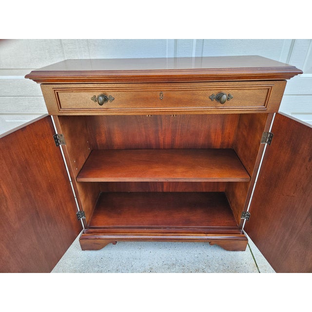 Brown CTH Sherrill Mahogany Neoclassical Style Cabinets For Sale - Image 8 of 14